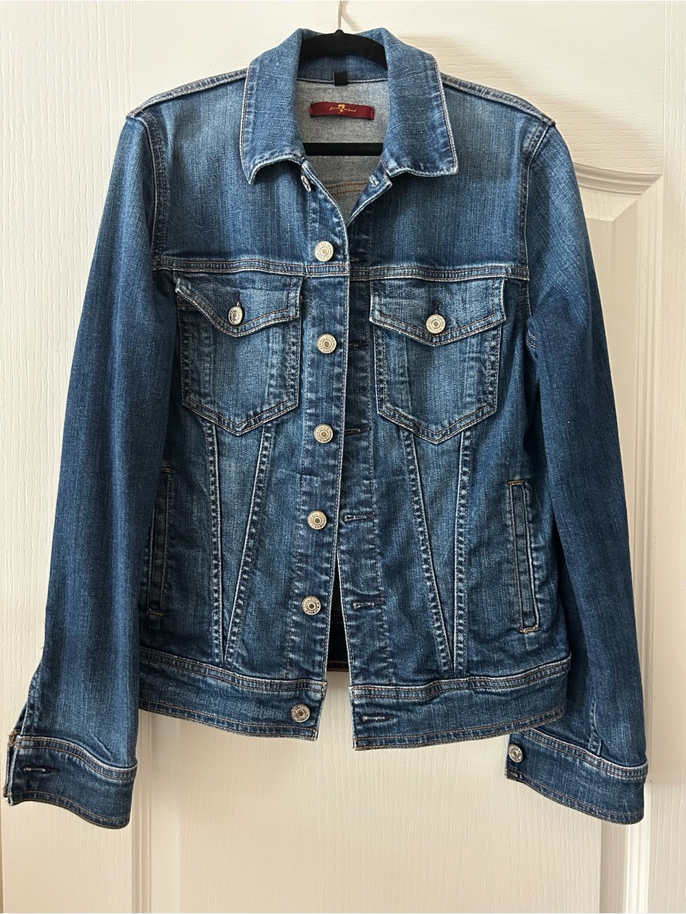 7 For All Mankind Classic Blue Denim Jacket